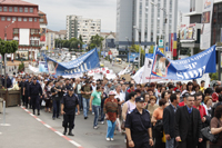 Greve, marşuri, miting  Sibiul este în fierbere