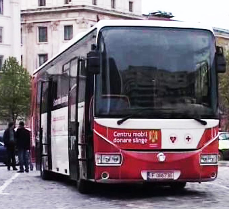 Donează sânge în autocar!