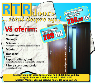 Uşile de interior.  O decizie importantă
