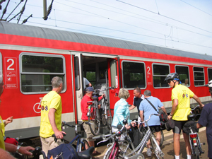 Cu bicicleta pe tren