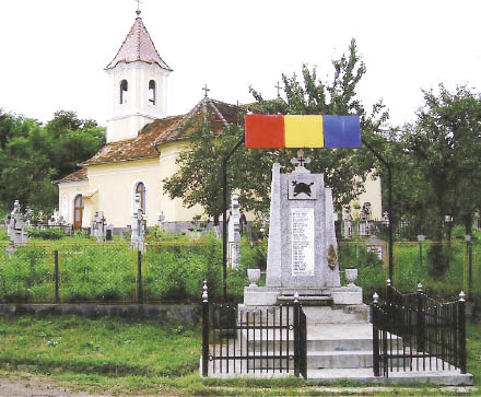 Monumentul eroilor români  din comuna Alma-Dumbrăveni
