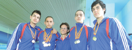Andrei Roman,  triplu campion naţional de juniori-înot