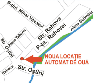 Automatul cu Ouă de Sibiu  se mută lângă Piaţa Rahovei
