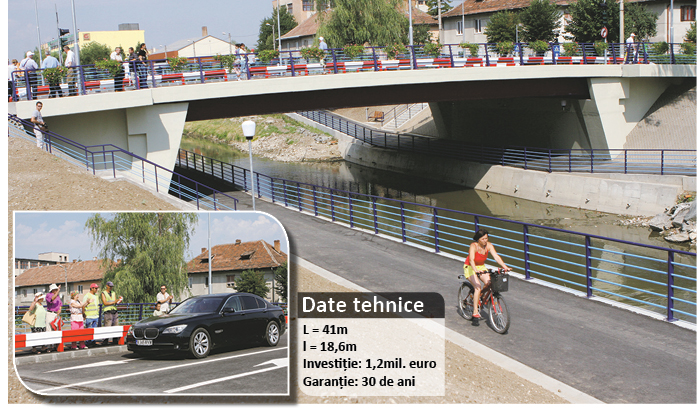 Podul Neculce,  inaugurat de Iohannis cu limuzina