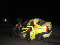 Un taximetrist a murit într-un accident produs pe DN 1, în afara localităţii Săcel