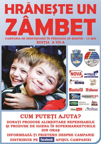 Camnpania „Hrăneşte un zâmbet” la a VII-a ediţie