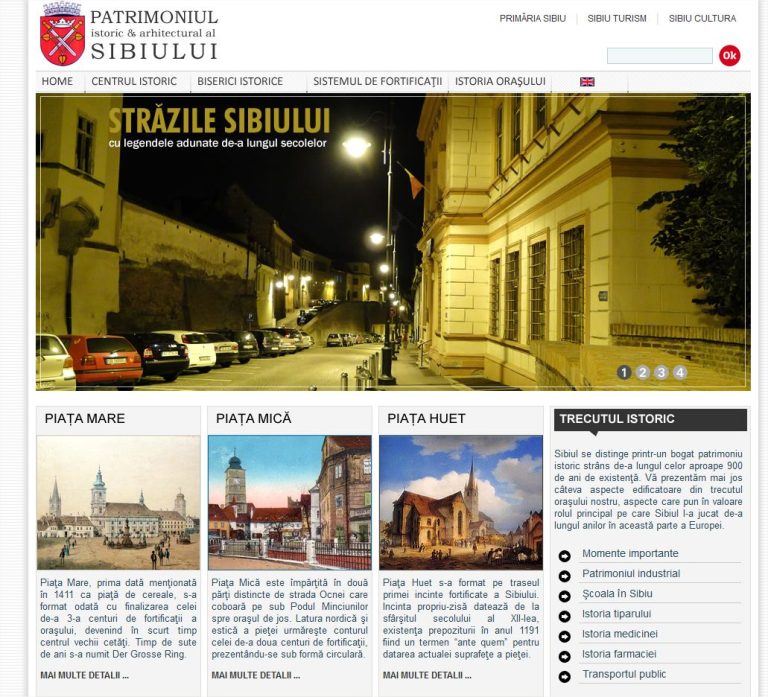 Patrimoniul Sibiului, promovat prin intermediul unui nou site