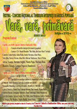 Primăvara începe la Sibiu cu Festivalul  „Vară, vară, primăvară”