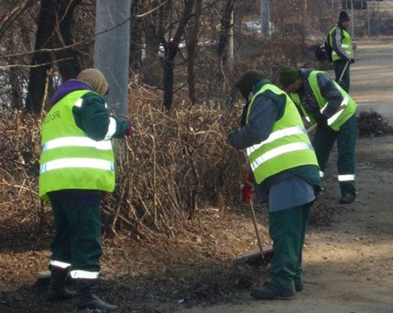 Societatea de salubritate din municipiul Mediaș, prezentă și de 1 Mai