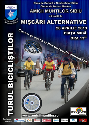 Cea de-a cincea ediţie a „Turul Bicicliştilor” la Sibiu