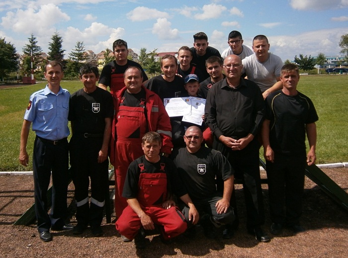 Pompierii din Copşa Mică au fost premiaţi în cadrul concursului organizat de ISU Sibiu