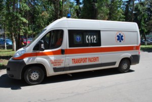 O ambulanță din Brașov a lovit o căprioară la Avrig