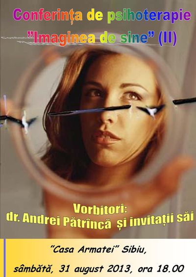 Conferința de psihoterapie „Imaginea de sine”, în august la Sibiu