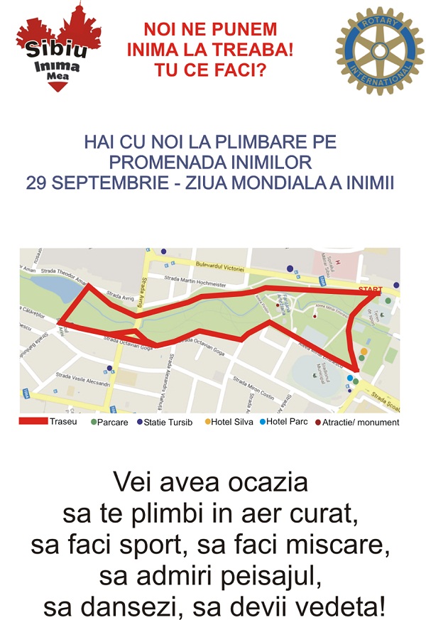 Promenada inimilor, duminică, în Parcul Sub Arini