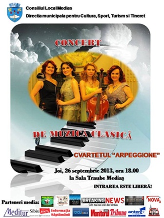 Medieşenii sunt invitaţi la un deosebit concert de muzică clasică