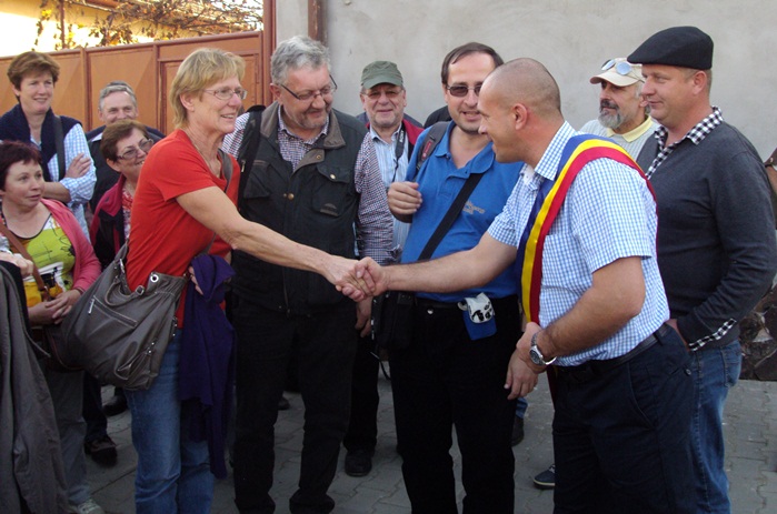 Turişti austrieci în vizită la Târnava
