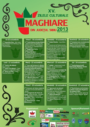 Judeţul Sibiu va sărbători cea de-a XV-a ediţie „Zilele Culturale Maghiare”
