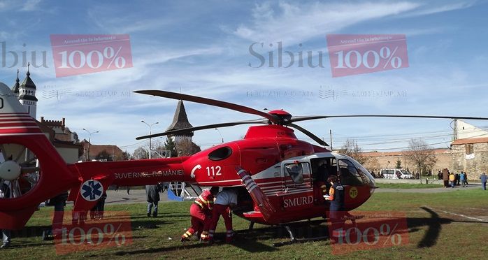 Un muncitor şi-a zdrobit mâna într-un accident de muncă, la Mediaş