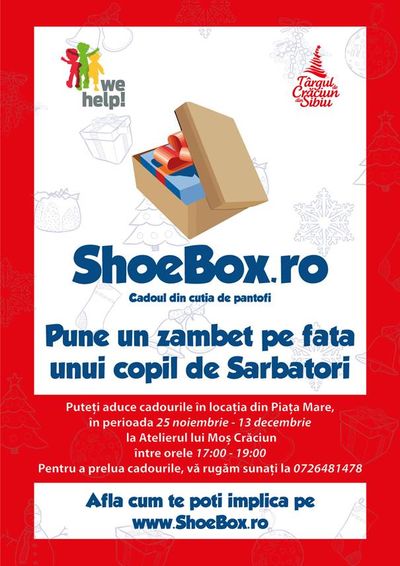 Dar din dar, într-o cutie de pantofi. O acțiune caritabilă pentru copiii cu situații materiale precare
