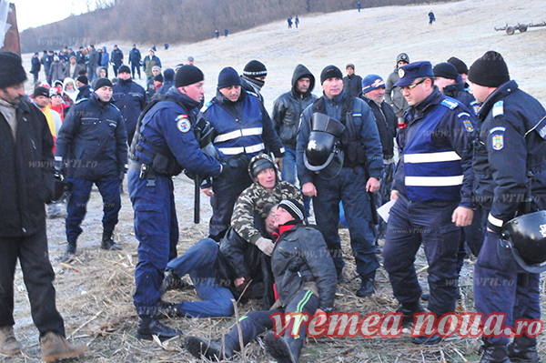 SIBIU: Protest în semn de solidaritate cu localnicii din Pungești, jud. Vaslui