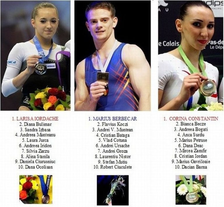 Andrei Muntean, locul 3 în topul celor mai buni gimnaşti români