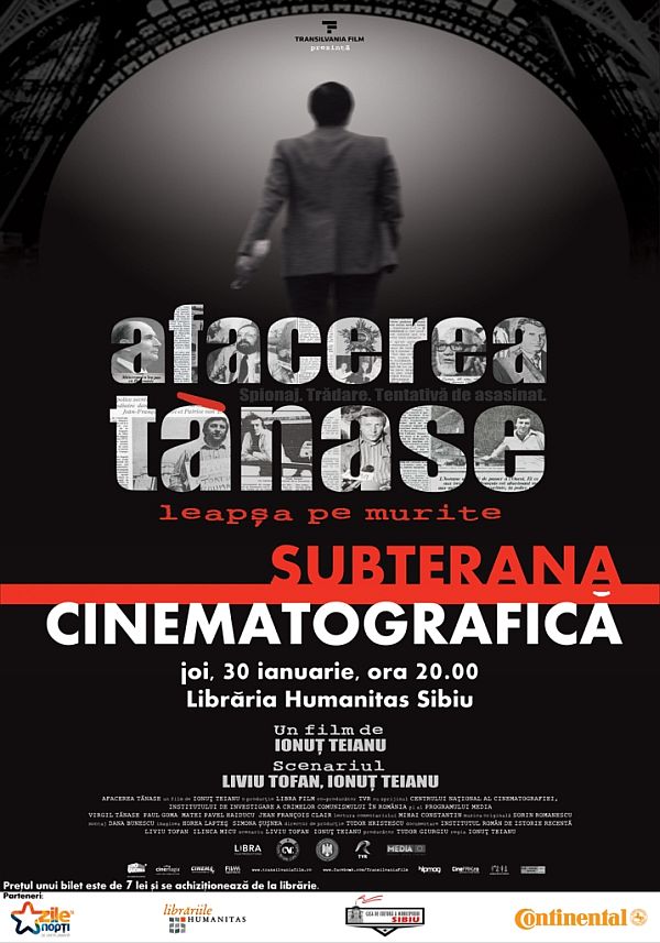 Subterana Cinematografică reîncepe proiecţiile de film la Librăria Humanitas