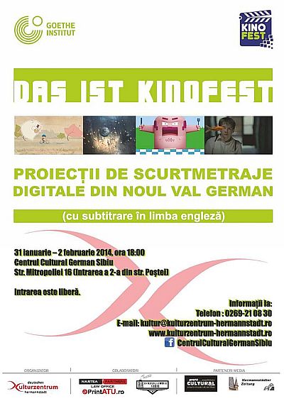 Proiecţii de scurtmetraje la Centrul Cultural German