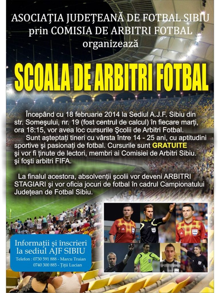 Vrei să devii arbitru? Acum ai posibilitatea să faci acest lucru, gratis
