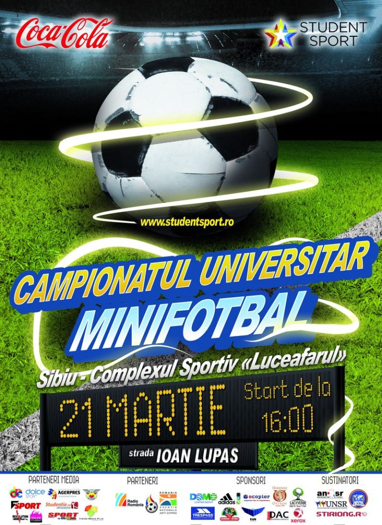 Campionatul Universitar de Minifotbal se întoarce la Sibiu