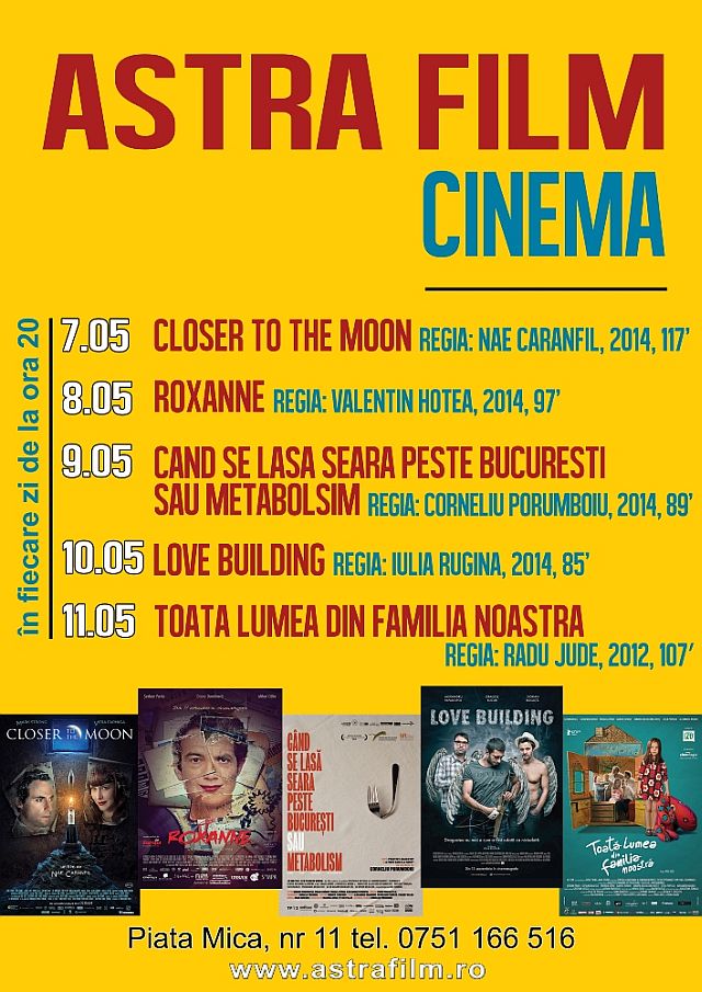 Cele mai recente filme românești, în premieră la Sibiu