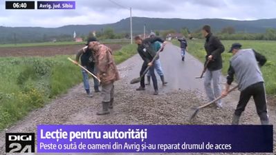 Localnicii din Săcădate și-au reparat singuri drumul