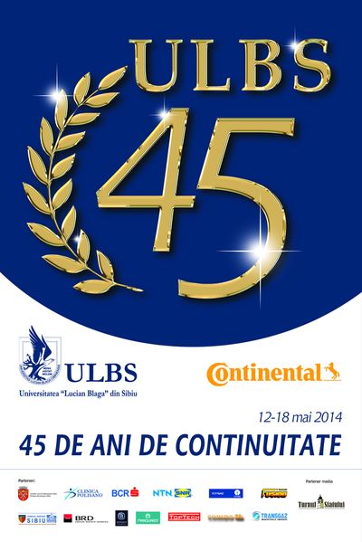 Universitatea „Lucian Blaga” sărbătorește 45 de ani de existență universitară, într-o săptămână
