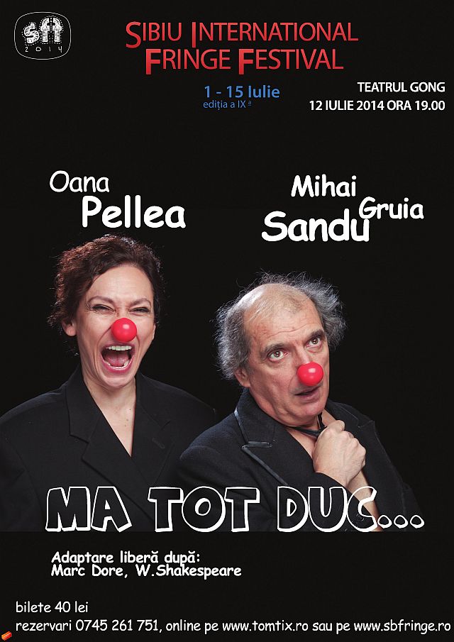 International Fringe Festival are loc în iulie la Sibiu. Vezi programul de spectacole