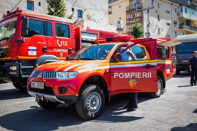8 mașini noi de intervenție cumpărate de ISU Sibiu cu fonduri europene