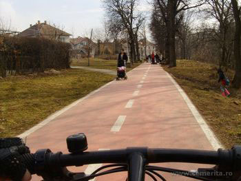 Pista pentru biciclete spre Rășinari, gata în luna octombrie