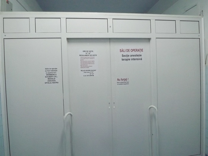 5 săli de operaţie de la Spitalul Municipal Mediaş, au fost modernizate
