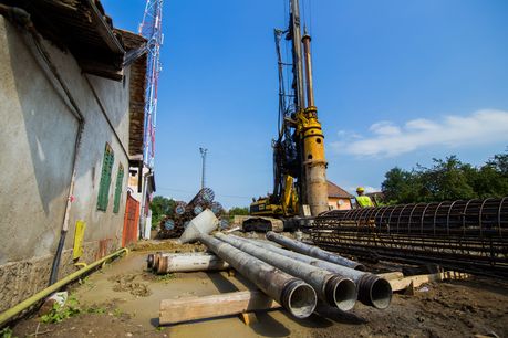 A început construcția viaductului Kogălniceanu-Calea Șurii Mici