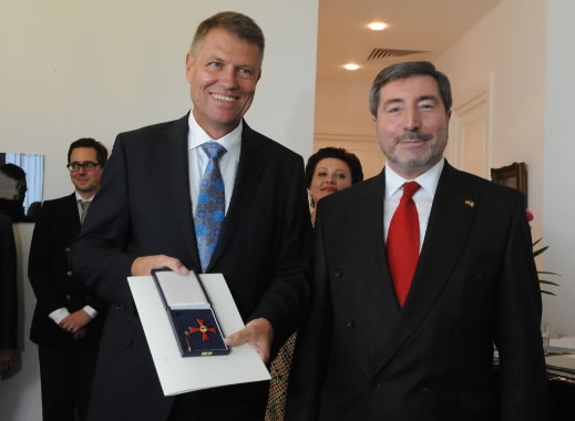 Iohannis, înălțat în grad de președintele Germaniei
