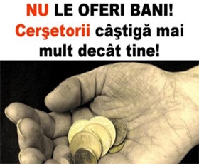 Campanie de informare la Mediaș, împotriva cerșetoriei