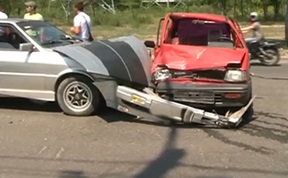 O minoră de 5 ani și alte două persoane, rănite într-un accident rutier
