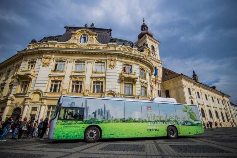 Sibiul testează autobuzul „verde”