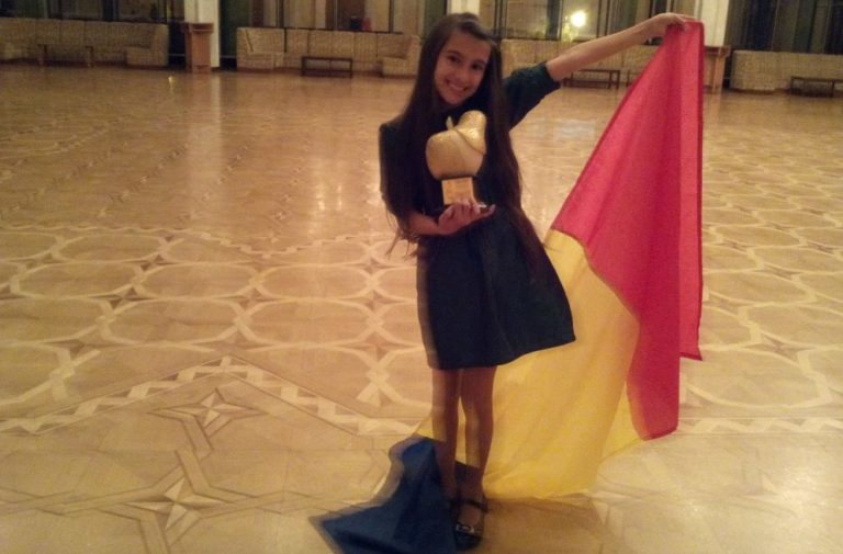 Dominique Simionescu, locul I la Festivalul Internațional „Mărul de Aur”, de la Chișinău