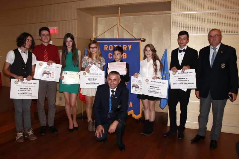 Premiile de excelență Rotary acordate elevilor sibieni