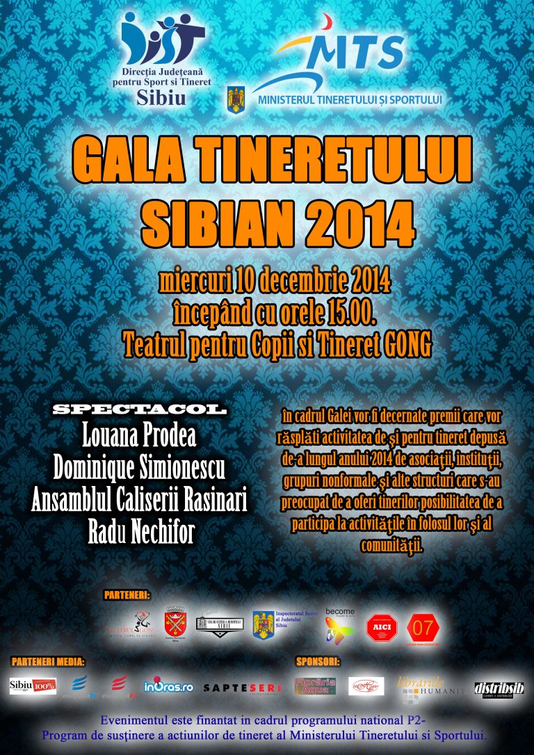 GALA TINERETULUI SIBIAN 2014 (ediția a III-a)