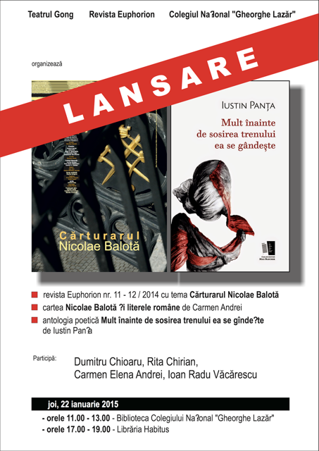Se lansează ultimul număr al revistei Euphorion