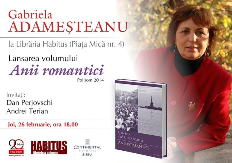 Scriitoarea Gabriela Adameșteanu vine la Librăria Habitus