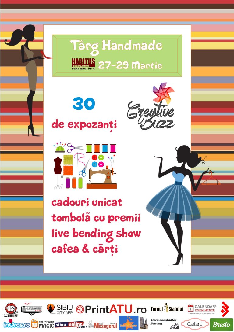 Voie bună la târgul handmade Creative Buzz 27-29 martie 2015 la Sibiu, în Librăria Habitus