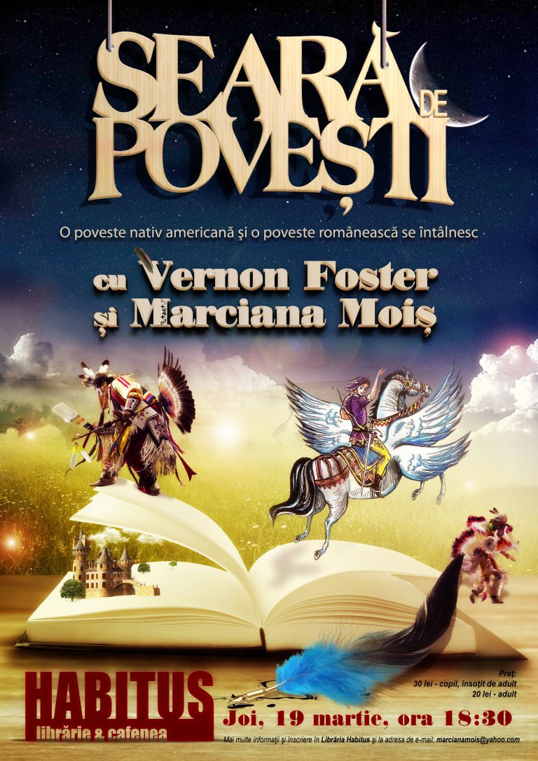 Seară de poveste cu un american și o româncă la librăria Habitus