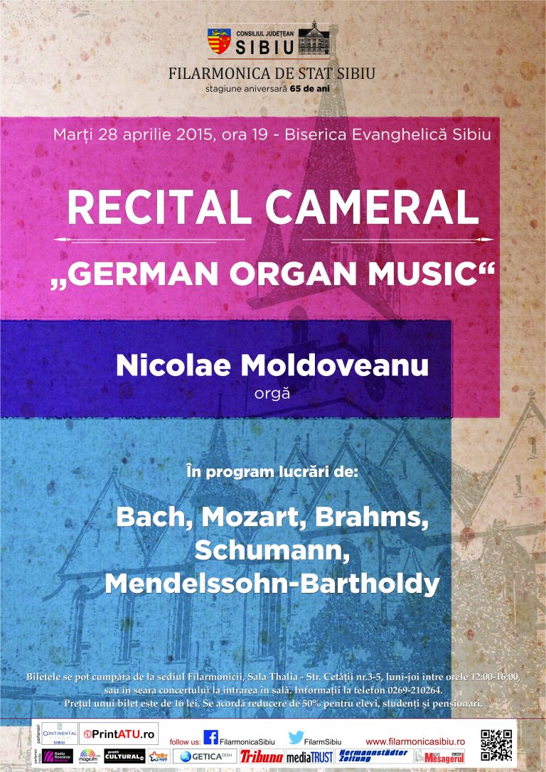Dirijorul și organistul Nicolae Moldoveanu în două concerte inedite la Sibiu