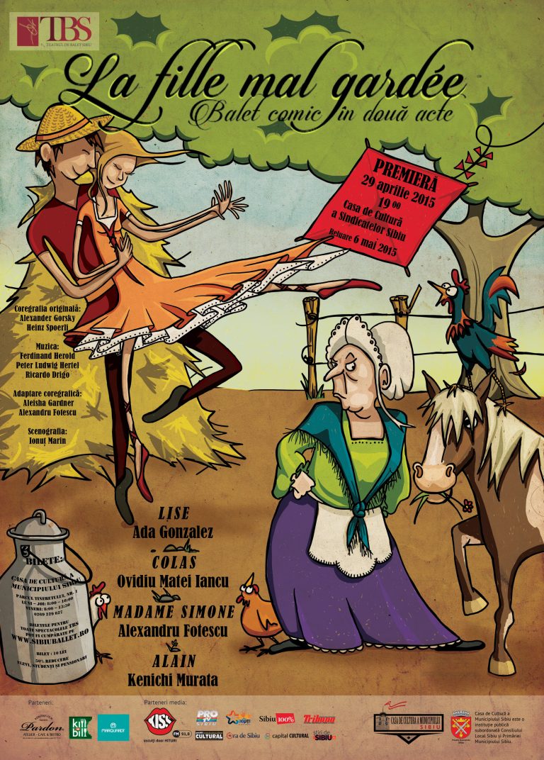 Premiera baletului comic “La fille mal gardée” de Ziua Internațională a Dansului